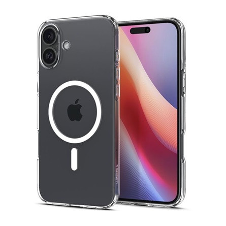 Spigen iPhone 16 SPIGEN CRYSTAL FLEX MAGSAFE szilikon telefonvédő ütésállóság, MagSafe, ÁTLÁTSZÓ
