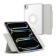 Spigen IPAD Pro 11 (2024) SPIGEN AIR SKIN PRO ONETAP tok álló, ECO bőr hatású aktív FLIP, mágneses, SZÜRKE