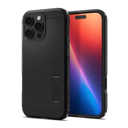 Spigen iPhone 16 Pro Max SPIGEN TOUGH ARMOR MAG T műanyag telefonvédő ütésállóság, MagSafe, FEKETE