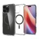 Spigen iPhone 16 Pro SPIGEN ULTRA HYBRID T MAG műanyag telefonvédő ütésállóság, MagSafe, ÁTLÁTSZÓ/SÖTÉTSZÜRKE