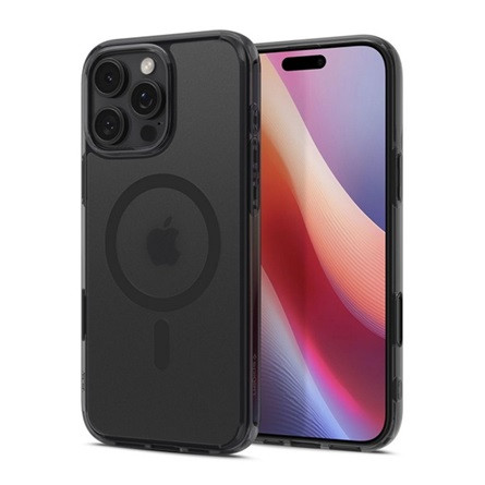 Spigen iPhone 16 Pro SPIGEN ULTRA HYBRID T MAG műanyag telefonvédő ütésállóság, MagSafe, FEKETE