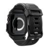 Spigen Apple Watch Series 10 42mm SPIGEN RUGGED ARMOR PRO pótszíj egyedi méret, ütésállóság + szilikon keret, FEKETE