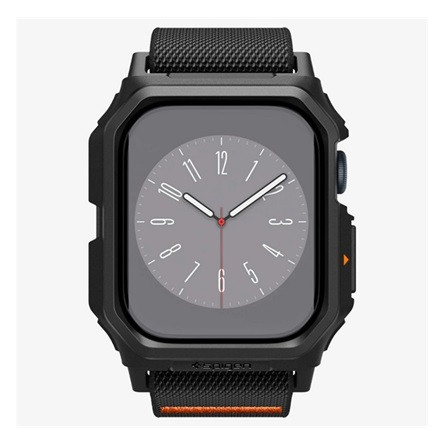 Spigen Apple Watch Series 10 42mm SPIGEN LITE FIT PRO pótszíj egyedi méret, ütésállóság + szilikon keret, FEKETE