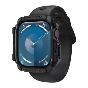   Spigen Apple Watch Series 10 46mm SPIGEN RUGGED ARMOR műanyag óra keret ütésállóság FEKETE