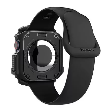 Spigen Apple Watch Series 10 46mm SPIGEN RUGGED ARMOR műanyag óra keret ütésállóság FEKETE