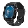Spigen Apple Watch Series 10 46mm SPIGEN RUGGED ARMOR PRO pótszíj egyedi méret, ütésállóság + szilikon keret, FEKETE