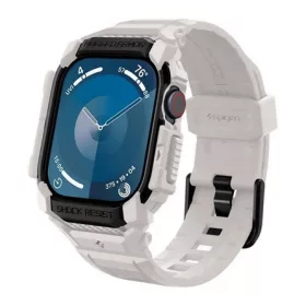   Spigen Apple Watch Series 10 46mm SPIGEN RUGGED ARMOR PRO pótszíj egyedi méret, ütésállóság + szilikon keret, BÉZS