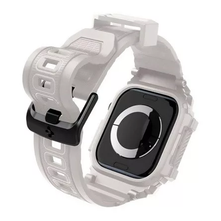 Spigen Apple Watch Series 10 46mm SPIGEN RUGGED ARMOR PRO pótszíj egyedi méret, ütésállóság + szilikon keret, BÉZS