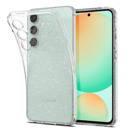 Spigen Samsung S24 FE 5G SPIGEN LIQUID CRYSTAL GLITTER szilikon telefonvédő ütésállóság, csillámporos, ÁTLÁTSZÓ