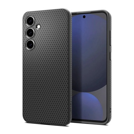 Spigen Samsung S24 FE 5G SPIGEN LIQUID AIR szilikon telefonvédő ütésállóság, rombusz, FEKETE