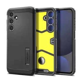   Spigen Samsung S24 FE 5G SPIGEN TOUGH ARMOR szilikon telefonvédő ütésállóság, kitámasztó, FEKETE