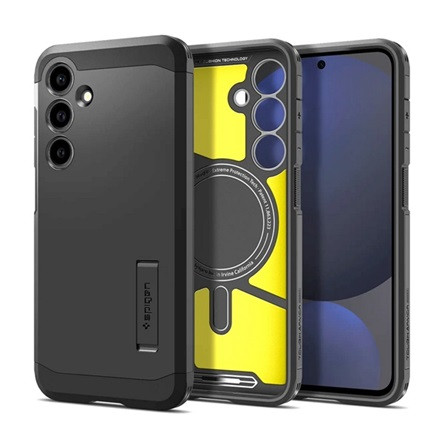 Spigen Samsung S24 FE 5G SPIGEN TOUGH ARMOR MAG műanyag telefonvédő ütésállóság, MagSafe, FEKETE