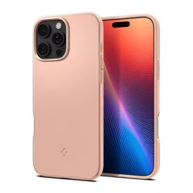   Spigen iPhone 16 Pro Max SPIGEN THIN FIT MAGSAFE műanyag telefonvédő matt, MagSafe, ROZÉARANY