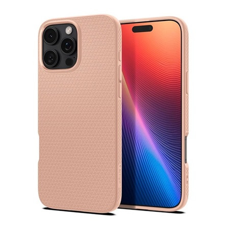 Spigen iPhone 16 Pro Max SPIGEN LIQUID AIR szilikon telefonvédő ütésállóság, rombusz, ROZÉARANY