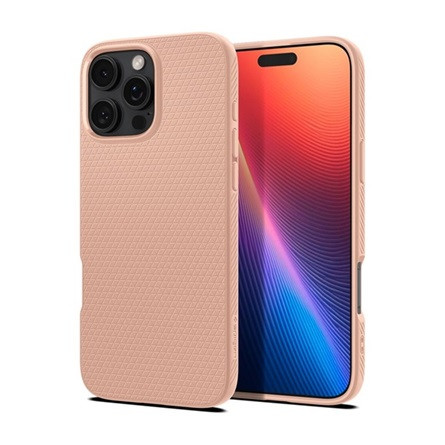 Spigen iPhone 16 Pro SPIGEN LIQUID AIR szilikon telefonvédő ütésállóság, rombusz, ROZÉARANY