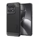 Spigen Xiaomi 14T SPIGEN RUGGED ARMOR szilikon telefonvédő ütésállóság, karbon minta, FEKETE