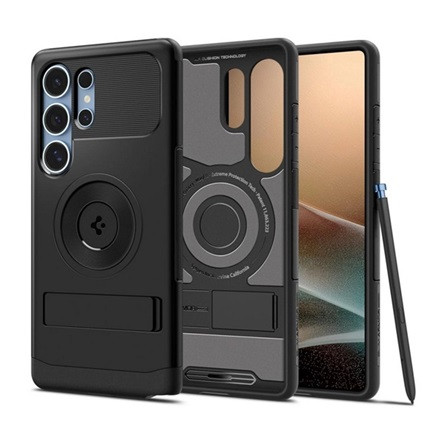 Spigen Samsung S25 Ultra SPIGEN SLIM ARMOR MAG szilikon telefonvédő műanyag hátlap, MagSafe, FEKETE