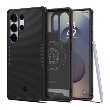 Spigen Samsung S25 Ultra SPIGEN CORE ARMOR MAG szilikon telefonvédő ütésállóság, MagSafe, FEKETE