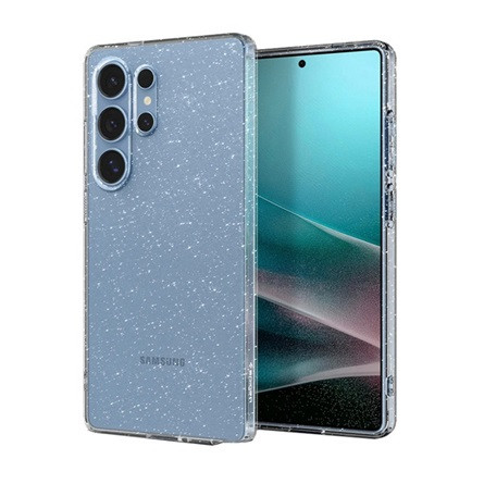 Spigen Samsung S25 Ultra SPIGEN LIQUID CRYSTAL GLITTER szilikon telefonvédő ütésállóság, csillámporos, ÁTLÁTSZÓ