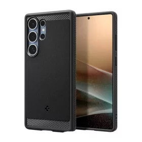   Spigen Samsung S25 Ultra SPIGEN RUGGED ARMOR szilikon telefonvédő ütésállóság, MagSafe, FEKETE