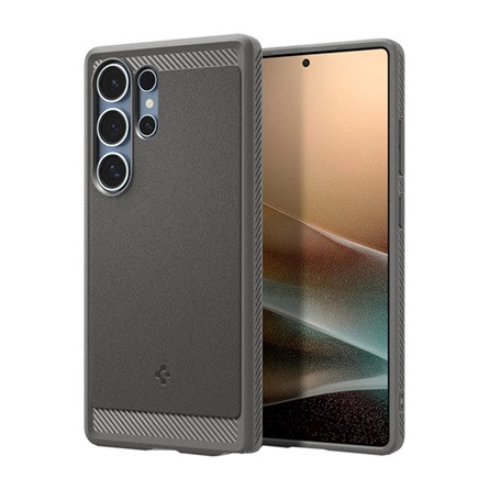 Spigen Samsung S25 Ultra SPIGEN RUGGED ARMOR szilikon telefonvédő ütésállóság, MagSafe, VILÁGOSSZÜRKE