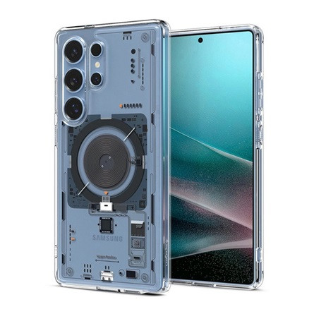 SPIGEN Samsung S25 Ultra SPIGEN ULTRA HYBRID MAG NEO ONE műanyag telefonvédő ütésállóság, MagSafe, ÁTLÁTSZÓ
