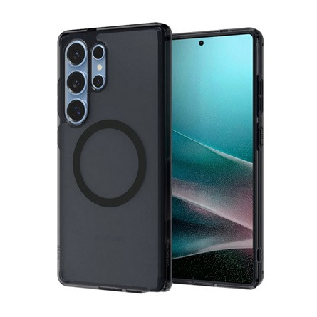 Spigen Samsung S25 Ultra SPIGEN ULTRA HYBRID MAG műanyag telefonvédő ütésállóság, MagSafe, FEKETE