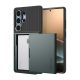 Spigen Samsung S25 Ultra SPIGEN SLIM ARMOR CS szilikon telefonvédő műanyag hátlap, légpárnás sarok, SÖTÉTZÖLD