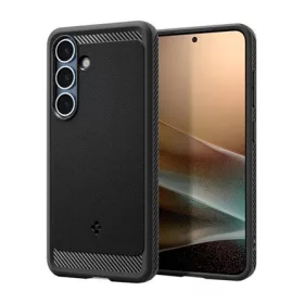   Spigen Samsung S25 SPIGEN RUGGED ARMOR szilikon telefonvédő ütésállóság, MagSafe, FEKETE