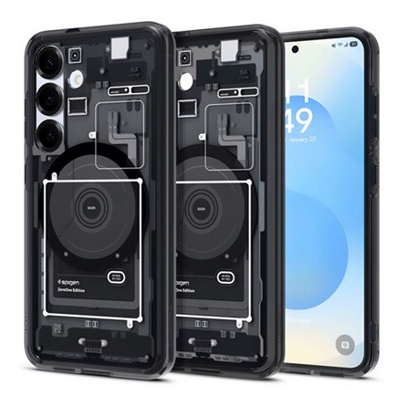 Spigen Samsung S25 SPIGEN ULTRA HYBRID ZERO ONE műanyag telefonvédő ütésállóság, MagSafe, FEKETE