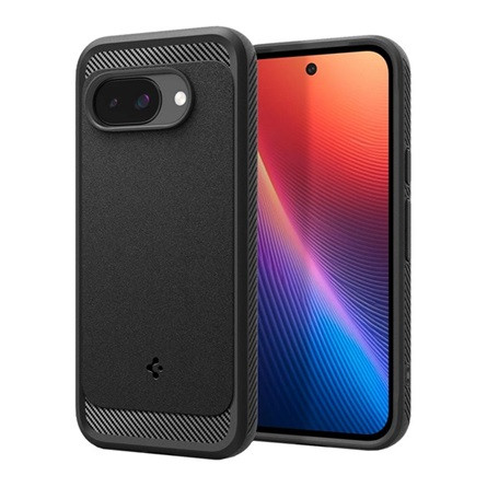 SPIGEN Google Pixel 9a SPIGEN RUGGED ARMOR szilikon telefonvédő ütésállóság, MagSafe, FEKETE