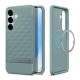 SPIGEN Samsung S25 SPIGEN PARALLAX szilikon telefonvédő ütésállóság, 3D rombusz, ZSÁLYAZÖLD