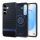 Spigen Samsung S25 SPIGEN PARALLAX szilikon telefonvédő ütésállóság, 3D rombusz, SÖTÉTKÉK