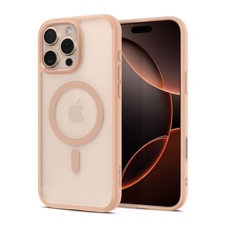 Spigen iPhone 16 Pro Max SPIGEN ULTRA HYBRID T MAG műanyag telefonvédő ütésállóság, MagSafe, ROZÉARANY