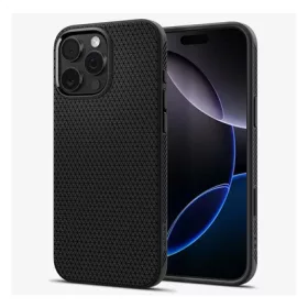   SPIGEN iPhone 16 Pro SPIGEN LIQUID AIR T szilikon telefonvédő ütésállóság, MagSafe, FEKETE
