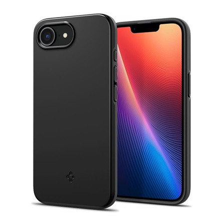 Spigen iPhone 16e SPIGEN THIN FIT MAGSAFE műanyag telefonvédő matt, MagSafe, FEKETE