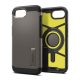 Spigen iPhone 16e SPIGEN TOUGH ARMOR MAG műanyag telefonvédő ütésállóság, MagSafe, SÖTÉTSZÜRKE