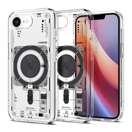Spigen iPhone 16e SPIGEN ULTRA HYBRID MAG NEO ONE műanyag telefonvédő ütésállóság, MagSafe, ÁTLÁTSZÓ