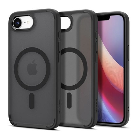 Spigen iPhone 16e SPIGEN ULTRA HYBRID MAG műanyag telefonvédő ütésállóság, MagSafe, FEKETE
