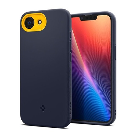 SPIGEN iPhone 16e SPIGEN NANO POP szilikon telefonvédő kameravédő, MagSafe, SÖTÉTKÉK