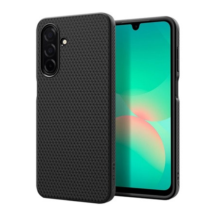 Spigen Samsung A26 5G SPIGEN LIQUID AIR szilikon telefonvédő ütésállóság, rombusz, FEKETE