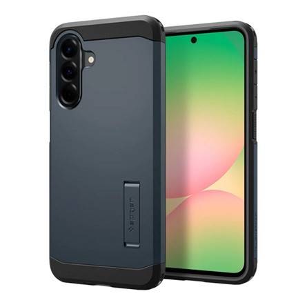 Spigen Samsung A56 5G SPIGEN TOUGH ARMOR szilikon telefonvédő ütésállóság, kitámasztó, SÖTÉTSZÜRKE