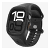 SPIGEN Apple Watch Series 10 46mm SPIGEN LIQUID AIR PRO szilikon óra keret szilikon szíj, ütésállóság, FEKETE