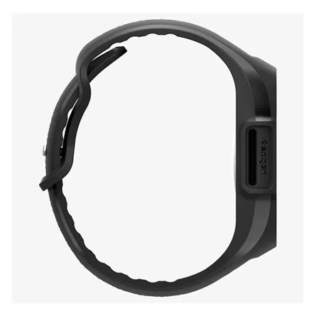 SPIGEN Apple Watch Series 10 46mm SPIGEN LIQUID AIR PRO szilikon óra keret szilikon szíj, ütésállóság, FEKETE