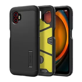   SPIGEN Samsung Xcover 7 Pro SPIGEN TOUGH ARMOR szilikon telefonvédő ütésállóság, kitámasztó, FEKETE