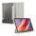 SPIGEN Samsung Tab S9 FE LTE SPIGEN ULTRA HYBRID PRO tok álló, bőr hatású FLIP, ceruza tartó, VILÁGOSSZÜRKE