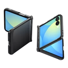   SPIGEN Samsung Z Flip7 SPIGEN SLIM ARMOR PRO szilikon telefonvédő ütésállóság, MagSafe, FEKETE