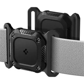   SPIGEN TOUGH ARMOR műanyag tok extra ütésálló, nyakörvre, FEKETE Apple AirTag