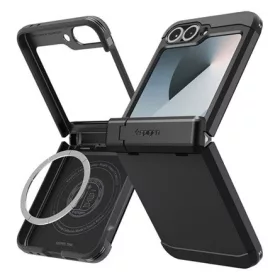   SPIGEN Samsung Z Flip6 SPIGEN TOUGH ARMOR PRO műanyag telefonvédő ütésállóság, MagSafe, FEKETE
