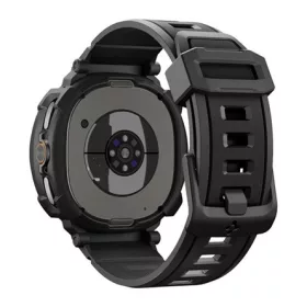   SPIGEN Samsung Watch 8 Classic 46mm SPIGEN RUGGED ARMOR PRO pótszíj egyedi méret, ütésállóság + szilikon keret, FEKETE